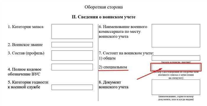 Ответственность за ошибки в данных при заполнении карточки военнообязанного
