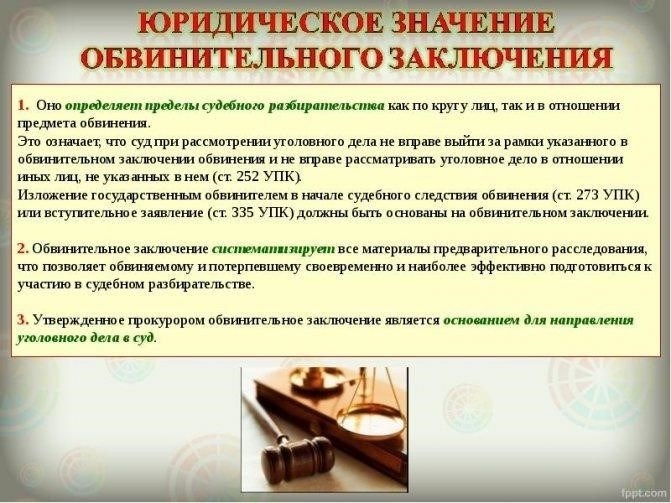 Юридические критерии для вынесения обвинительного заключения: Что должно быть установлено?