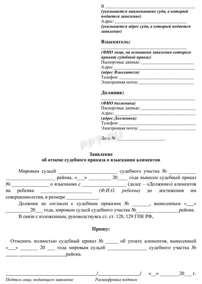 Правовые основания для подачи возражения на решение о взыскании алиментов