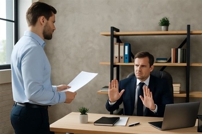 Что должно быть указано в заявлении при отказе от подписания трудового договора