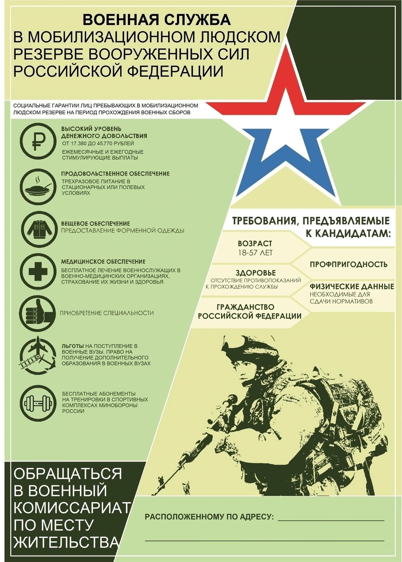 Не указывайте статус военного резервиста, если он не относится непосредственно к вашему случаю, например, нахождение в резерве по особым обстоятельствам.