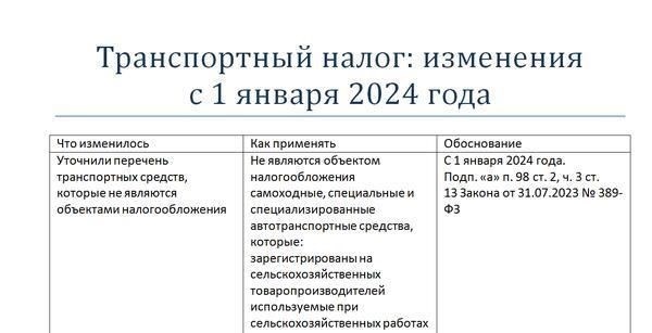 Новые ставки и их влияние на владельцев транспортных средств