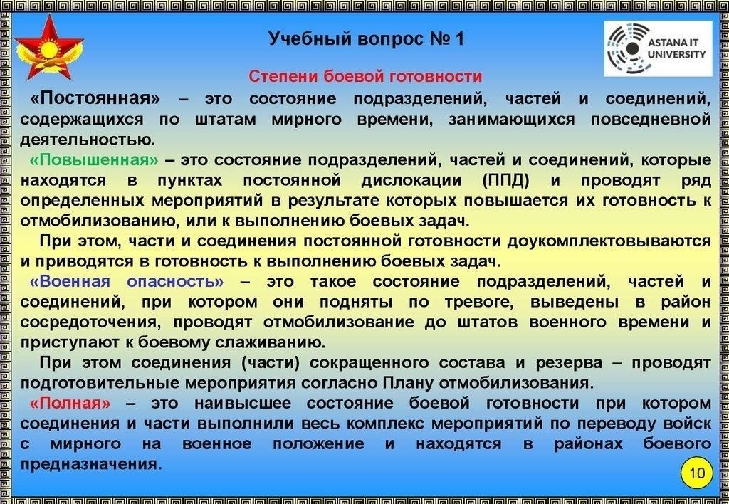 Оперативная готовность и сроки