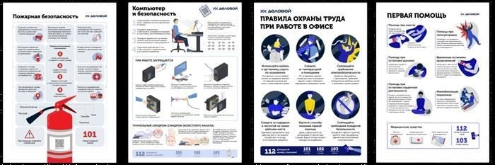 Плакаты по охране здоровья: Роль противопожарной профилактики и опасность курения