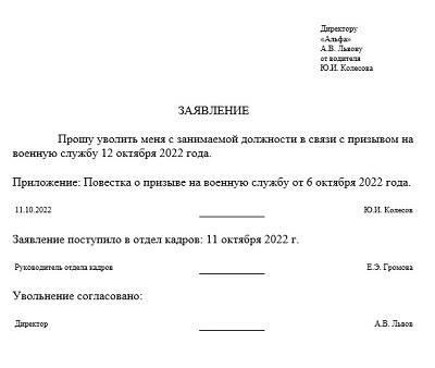 Понимание правовых оснований для увольнения в связи с призывом на военную службу