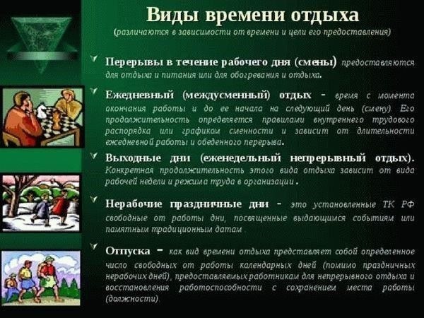 Понимание времени отдыха до и после дежурных смен