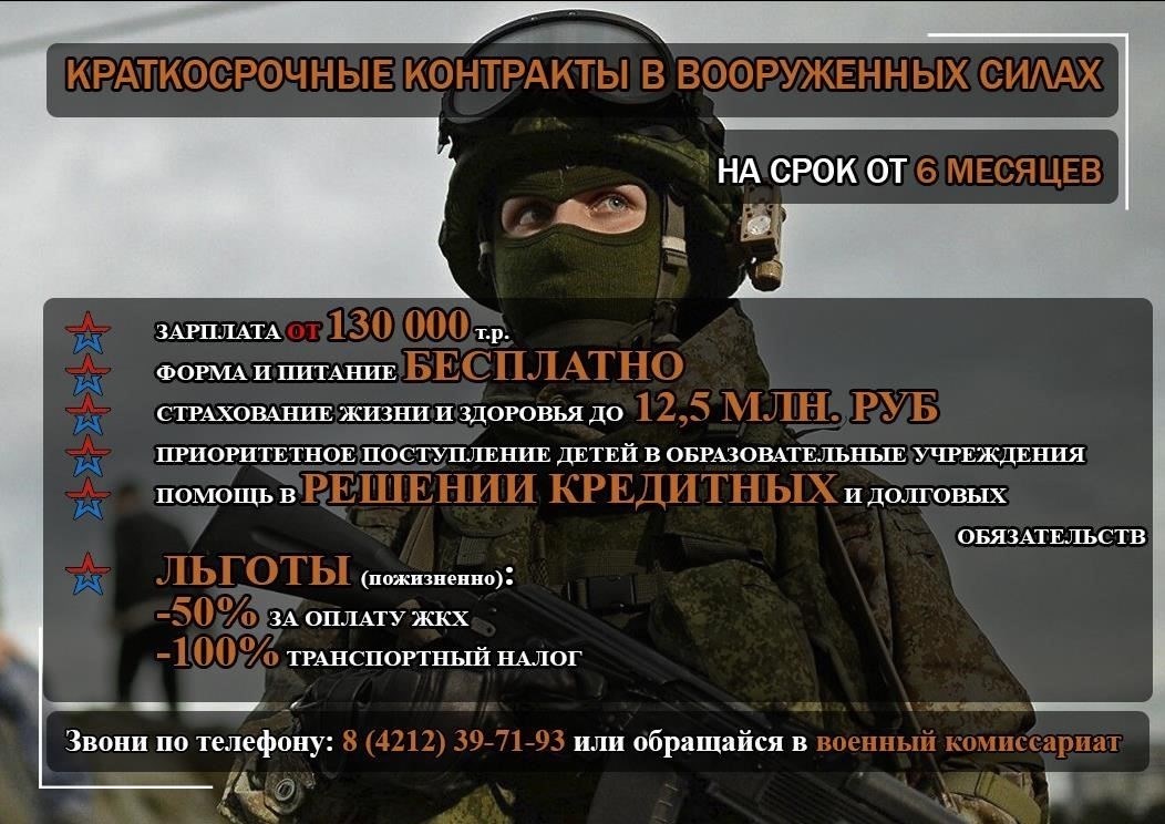 Права и обязанности по краткосрочным военным контрактам