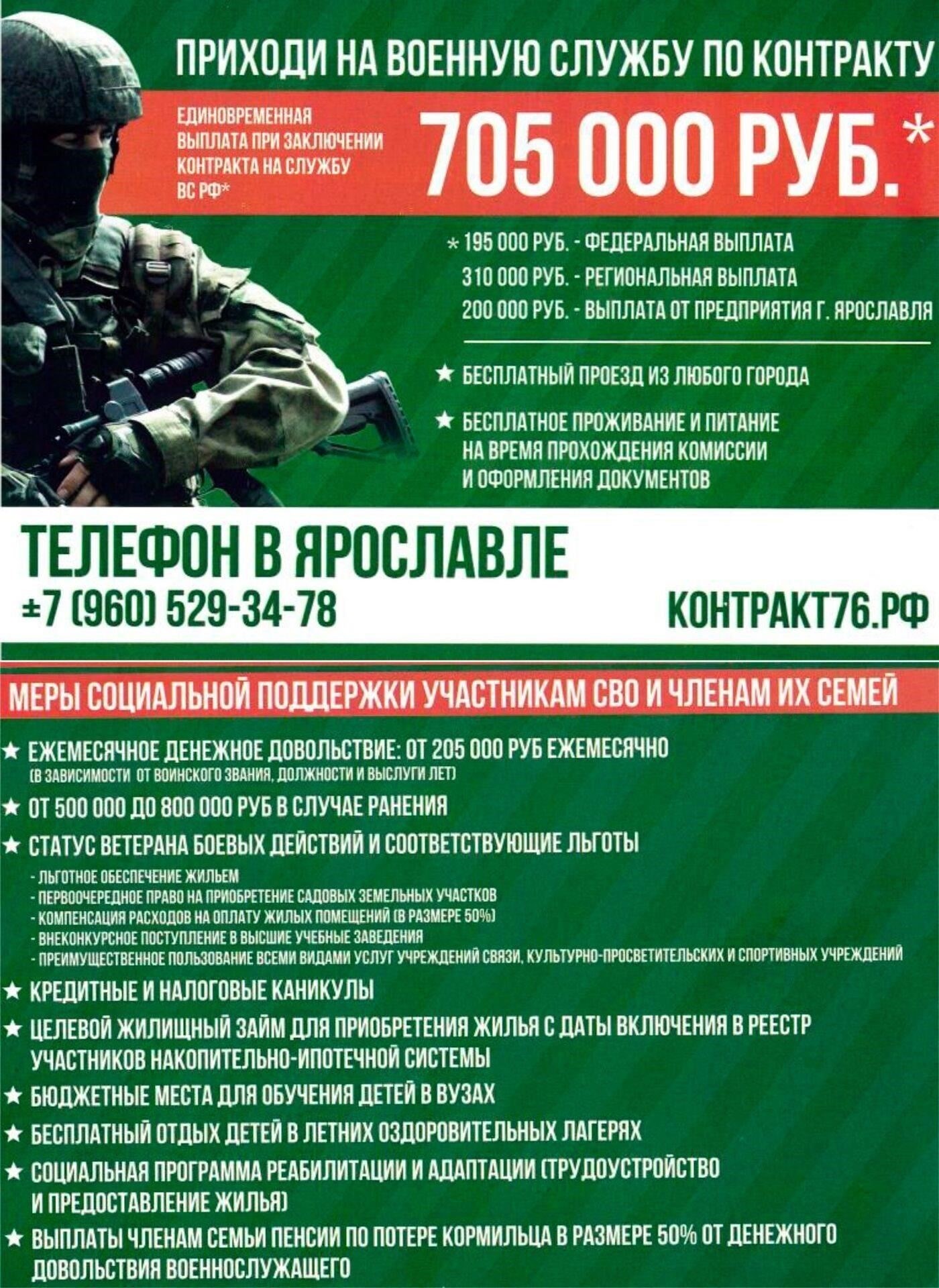 Служба по контракту и воинские звания
