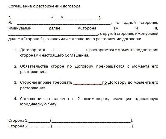 Расторжение кредитного договора в суде