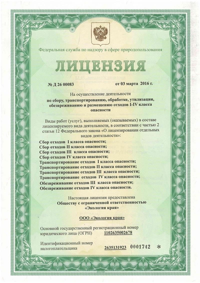 Спектр предоставляемых услуг