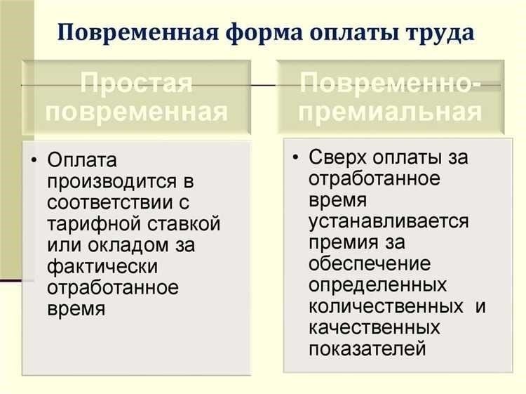 Влияние временного отсутствия на корректировку повременной оплаты труда